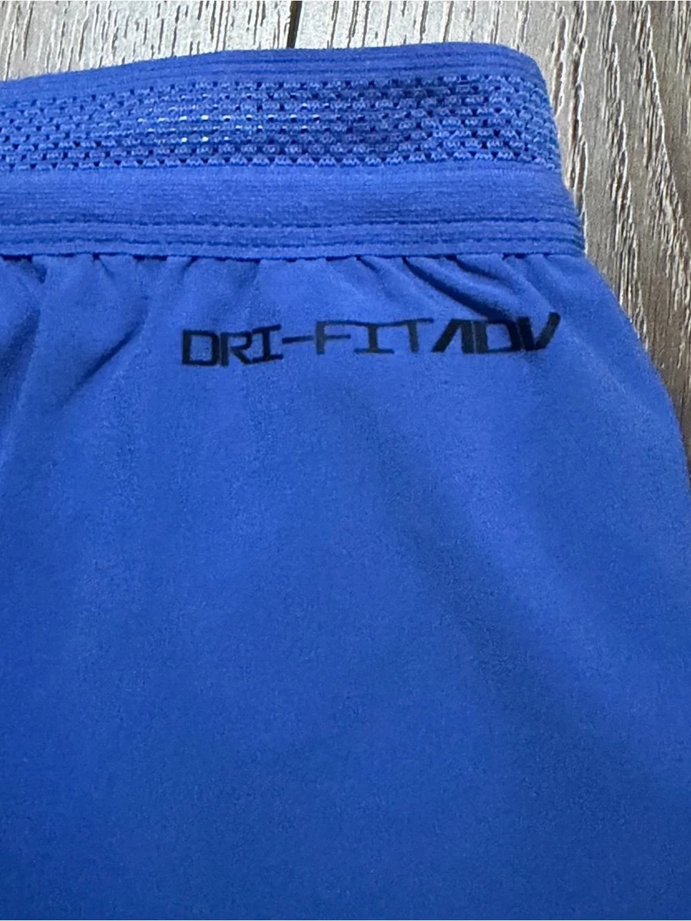 Nike Blue Athletic Running Shorts with Black Swoosh